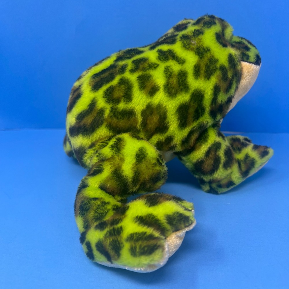 Ganz Webkinz BullFrog Green Brown Spotted Stuffed Animal w/ Code HM114 - Picture 7 of 16